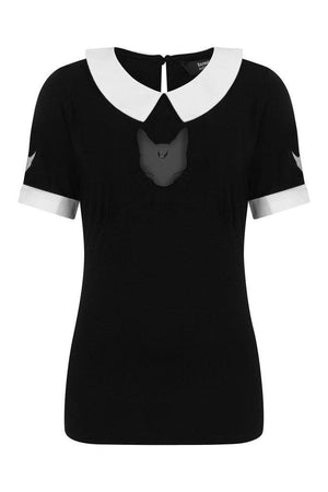 Darkness Cat Top-Banned-Dark Fashion Clothing
