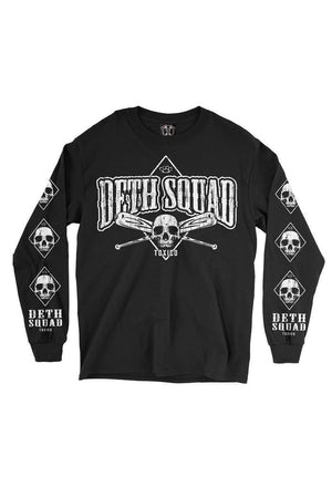 Deth Squad Bats Longsleeve Tee-Toxico-Dark Fashion Clothing