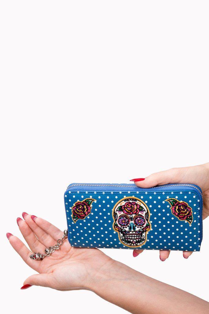 Dia De Muertos Wallet-Banned-Dark Fashion Clothing