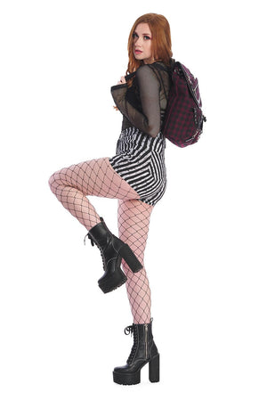 Distressed Waves Shorts-Banned-Dark Fashion Clothing