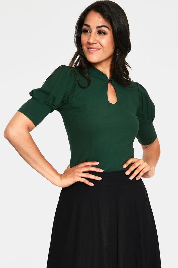 Dita Teese Keyhole Top-Voodoo Vixen-Dark Fashion Clothing