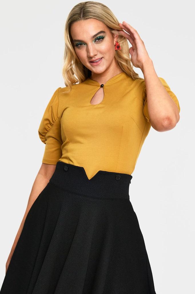 Dita Teese Keyhole Top-Voodoo Vixen-Dark Fashion Clothing