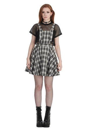 Don't Settle Pinafore-Banned-Dark Fashion Clothing