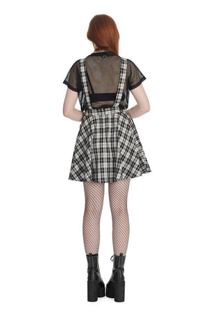 Don't Settle Pinafore-Banned-Dark Fashion Clothing