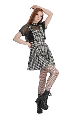 Don't Settle Pinafore-Banned-Dark Fashion Clothing