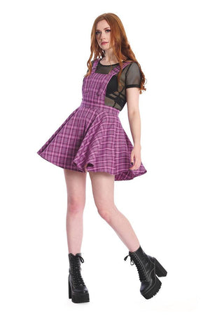 Don't Settle Pinafore-Banned-Dark Fashion Clothing