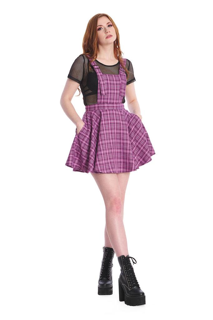 Don't Settle Pinafore-Banned-Dark Fashion Clothing