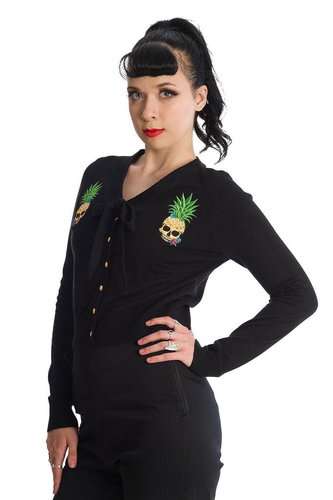 Dusk Pineapple Cardigan-Banned-Dark Fashion Clothing