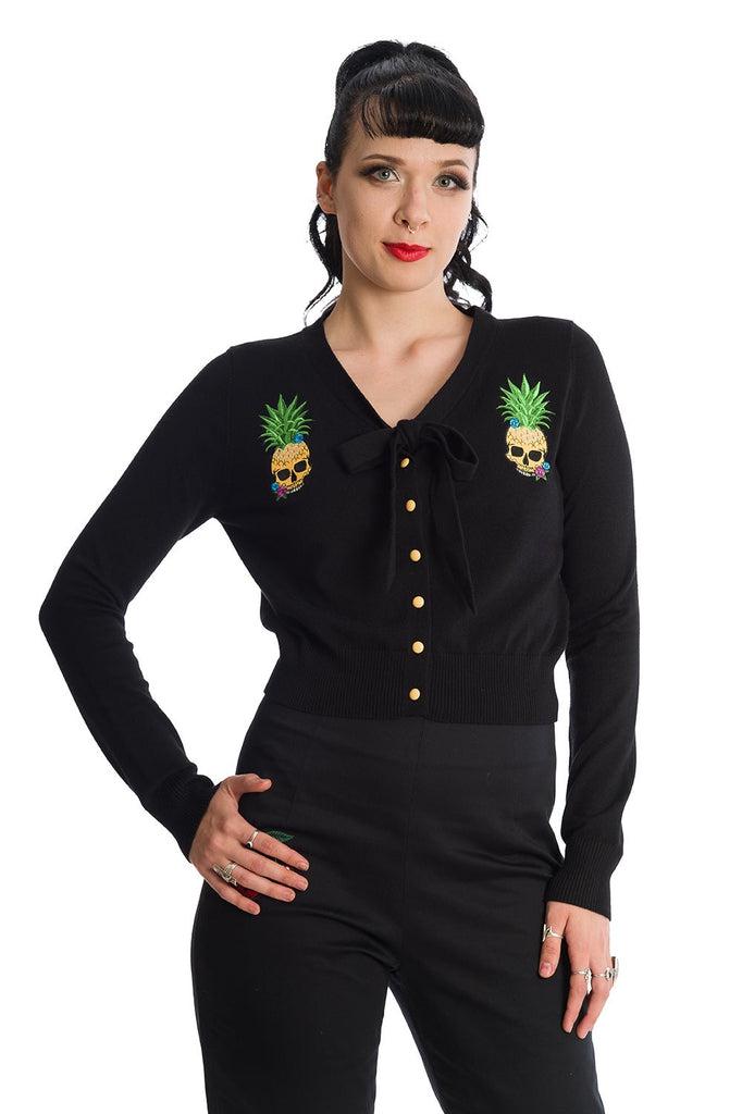 Dusk Pineapple Cardigan-Banned-Dark Fashion Clothing