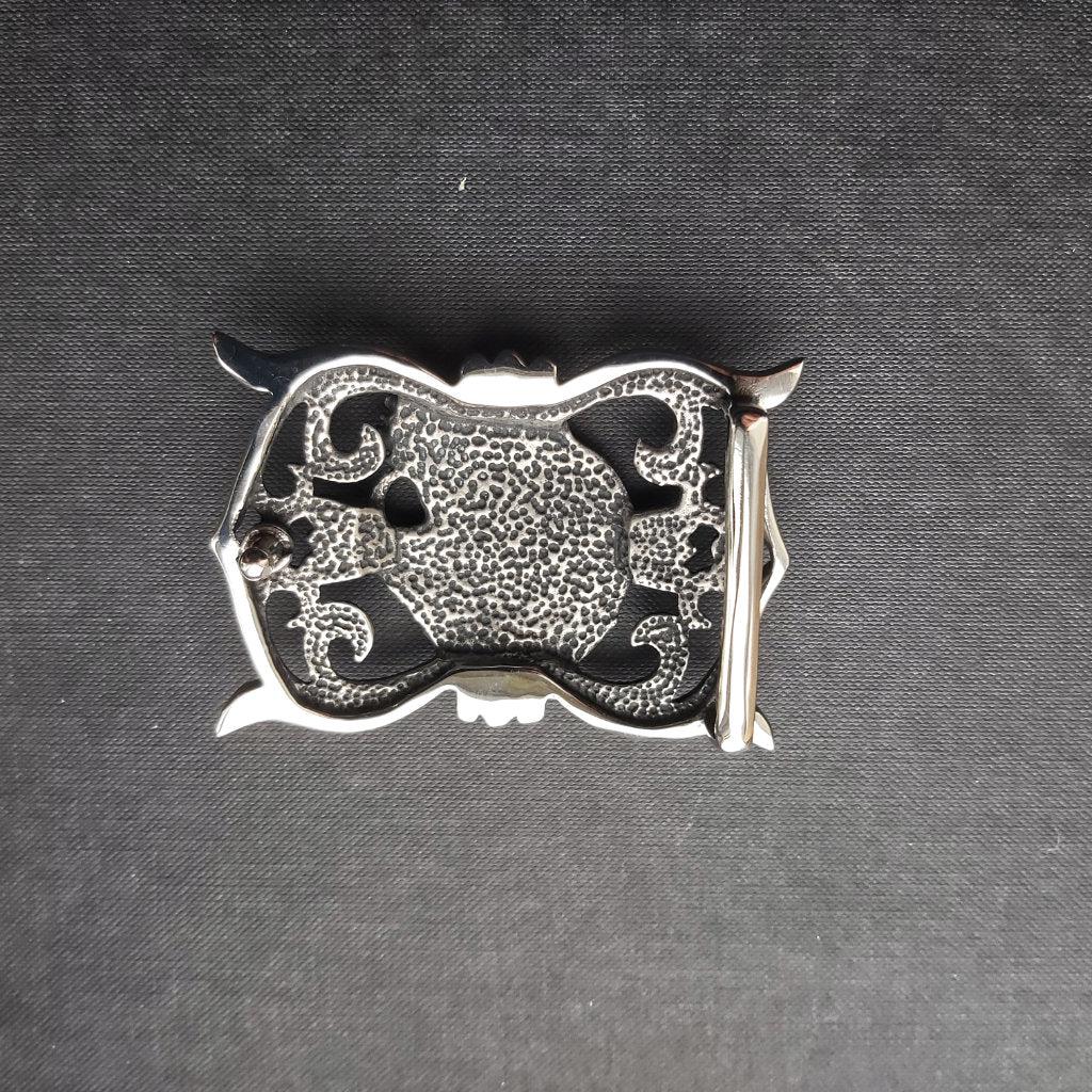 Eagle Goth Belt Buckle - Steel - 0032-Badboy-Dark Fashion Clothing