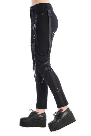 Edana Trousers-Banned-Dark Fashion Clothing