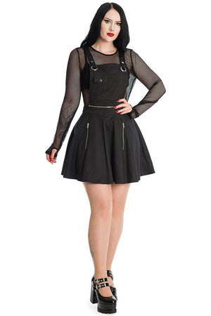 Elysium Pinafor Dress-Banned-Dark Fashion Clothing