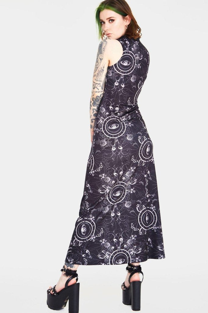 Ethereal Nature Maxi Dress-Jawbreaker-Dark Fashion Clothing