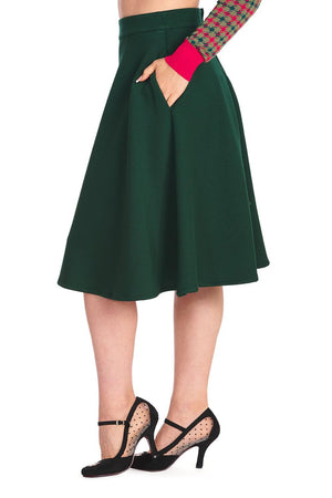 Etta Swing Skirt-Banned-Dark Fashion Clothing