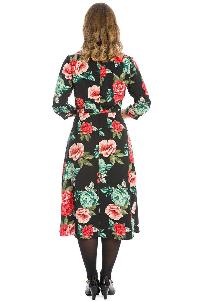 Evening Rose Dress-Banned-Dark Fashion Clothing