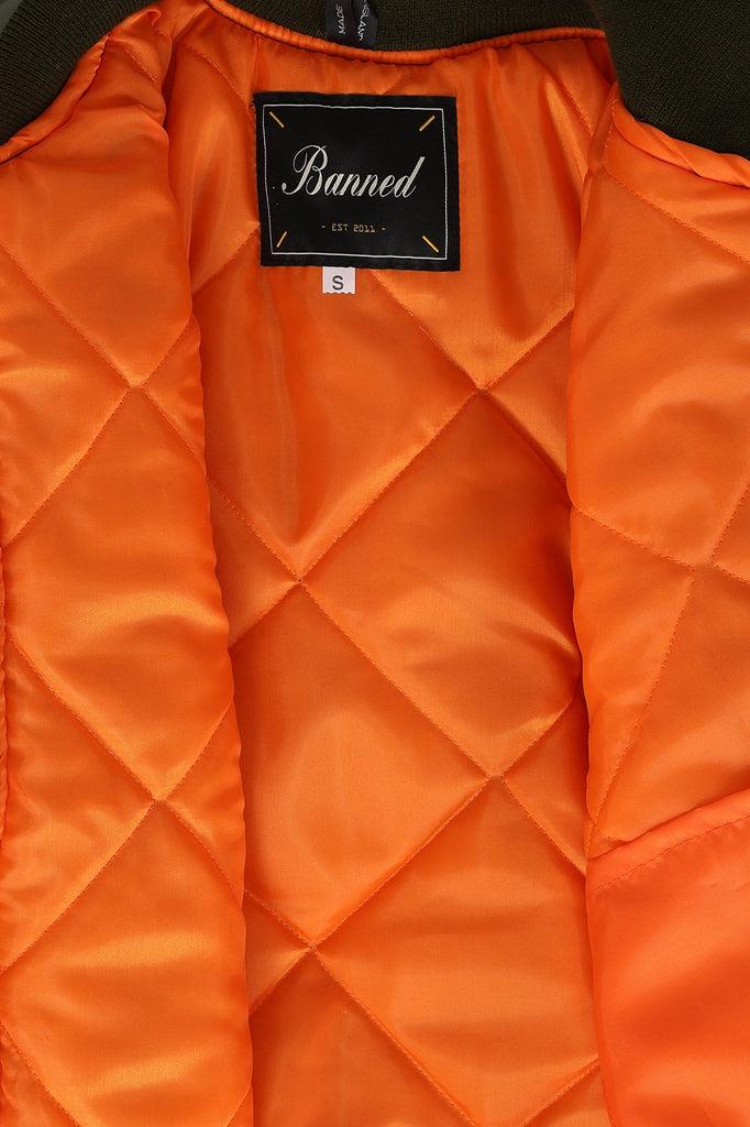 Flight Jacket-Banned-Dark Fashion Clothing