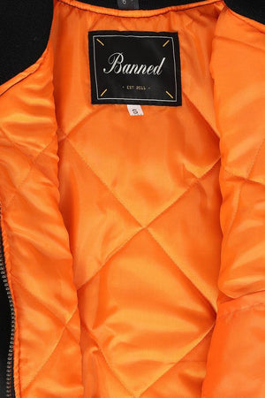 Flight Jacket-Banned-Dark Fashion Clothing