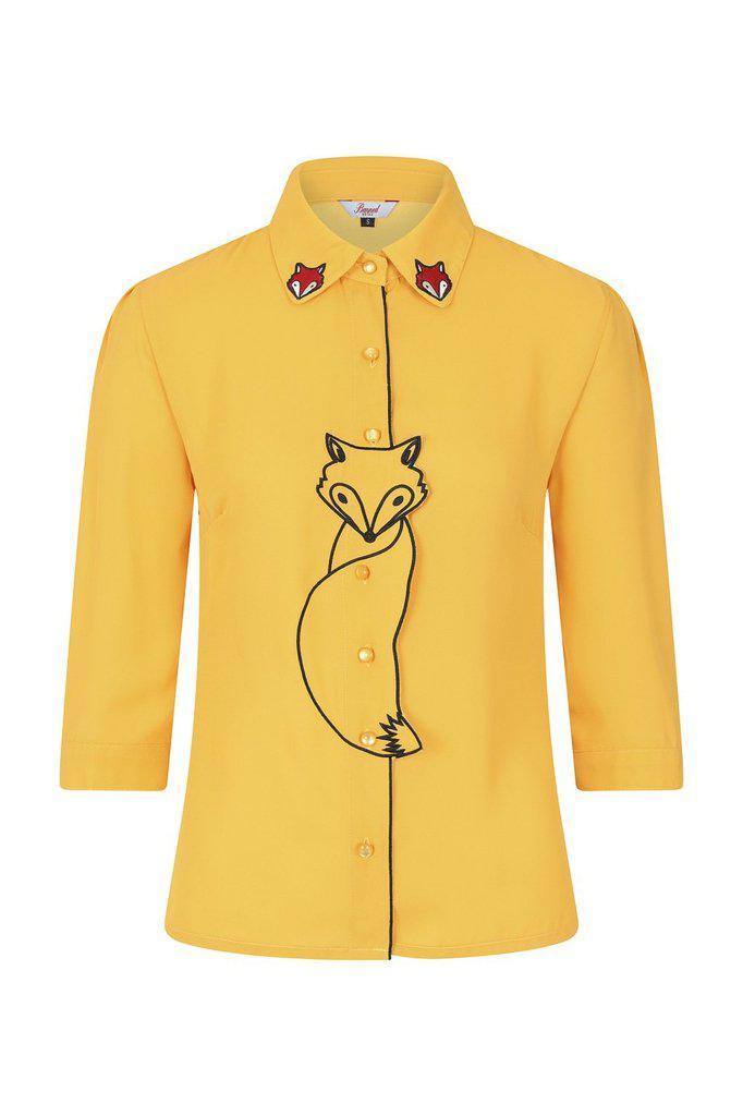 Foxy Blouse-Banned-Dark Fashion Clothing