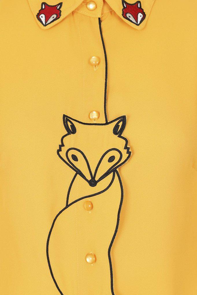 Foxy Blouse-Banned-Dark Fashion Clothing