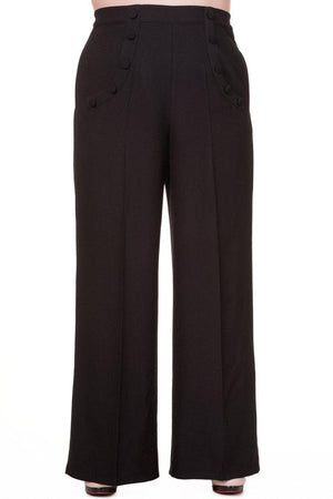 Full Moon Plus Size Trousers-Banned-Dark Fashion Clothing