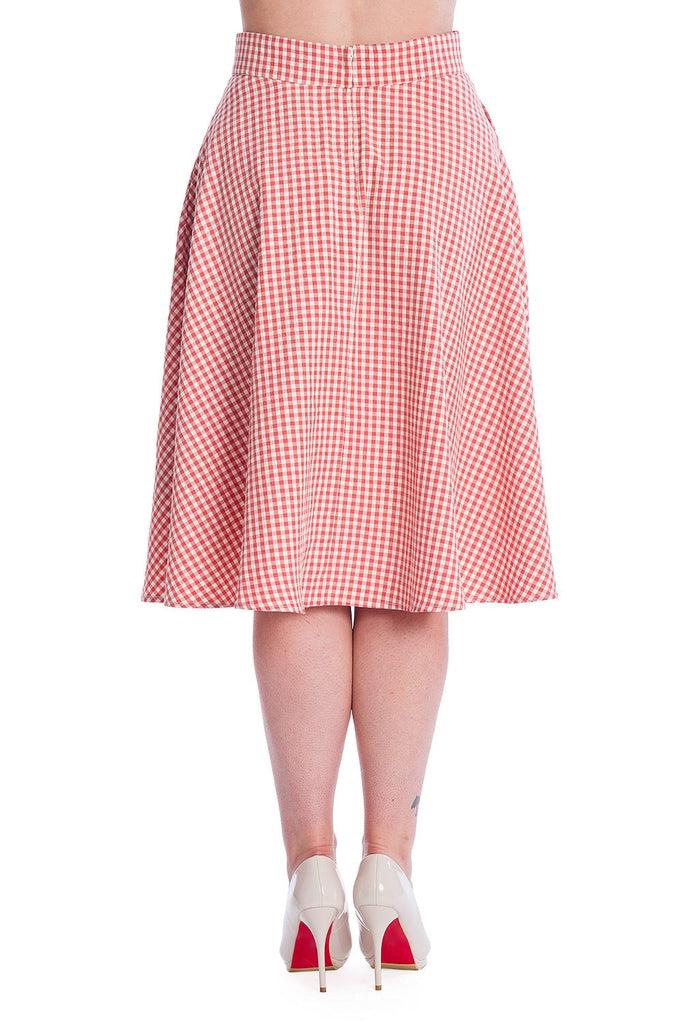 Gingham Picnick Skirt-Banned-Dark Fashion Clothing