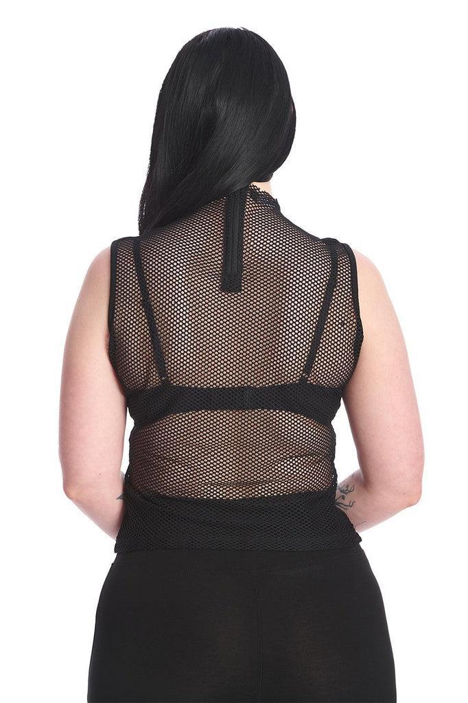 Go-Getter Net Top-Banned-Dark Fashion Clothing