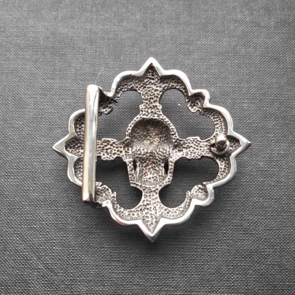 Goth Skulls Belt Buckle - Stainless Steel - 0005-Badboy-Dark Fashion Clothing