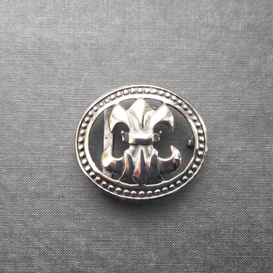 Gothic Belt Buckle - Steel - 0022-Badboy-Dark Fashion Clothing