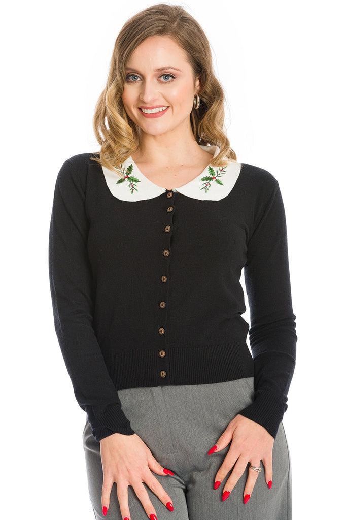 Happy Holly Cardigan-Banned-Dark Fashion Clothing