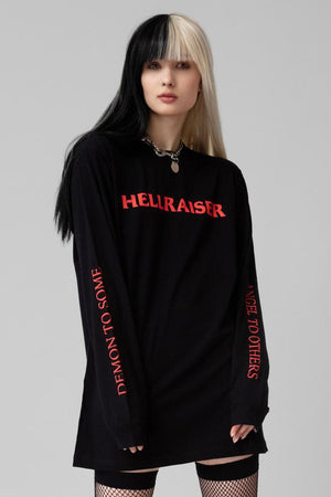 Hell Raiser Long Sleeve - Unisex-Long Clothing-Dark Fashion Clothing