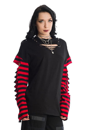 Hellebore Top-Banned-Dark Fashion Clothing