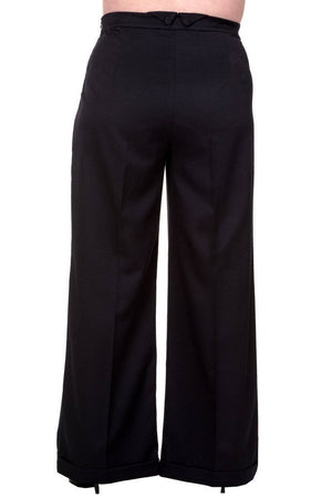 Hidden Away Plus Size Trousers-Banned-Dark Fashion Clothing