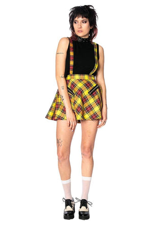 Highlife Pinafore-Banned-Dark Fashion Clothing