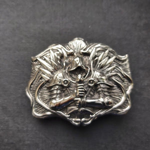 Hooded Swordsman Belt Buckle-Badboy-Dark Fashion Clothing