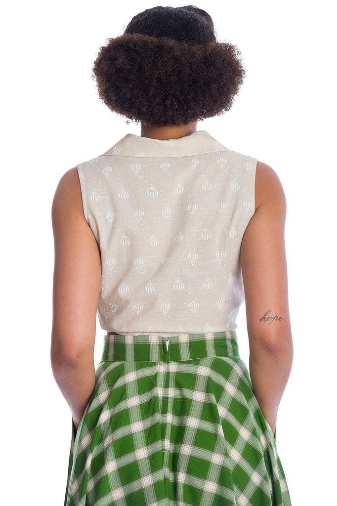 Hot Air Balloon Dreaming Blouse-Banned-Dark Fashion Clothing
