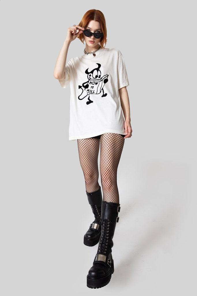 How To Kill T-Shirt - Unisex-Long Clothing-Dark Fashion Clothing