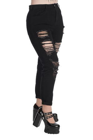 Hunger Strike Trousers-Banned-Dark Fashion Clothing