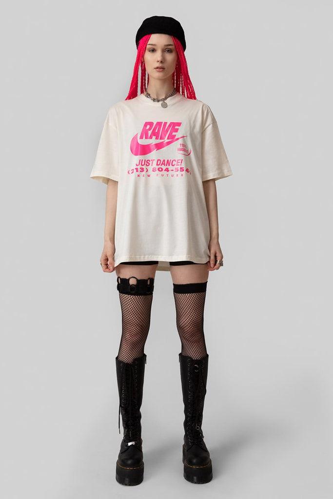 Illegal Rave T-shirt - Unisex-Long Clothing-Dark Fashion Clothing