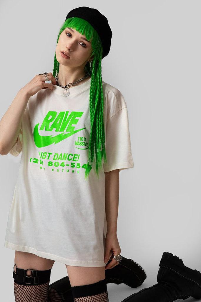 Illegal Rave T-shirt - Unisex-Long Clothing-Dark Fashion Clothing