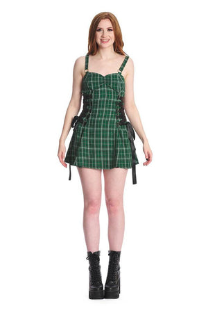 Klondike Lace Up Dress-Banned-Dark Fashion Clothing