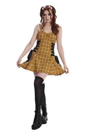 Klondike Lace Up Dress-Banned-Dark Fashion Clothing