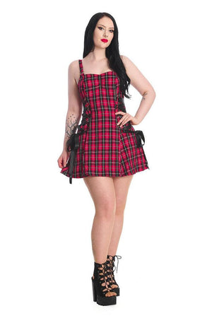 Klondike Lace Up Dress-Banned-Dark Fashion Clothing