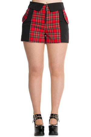 Krampus Shorts-Banned-Dark Fashion Clothing