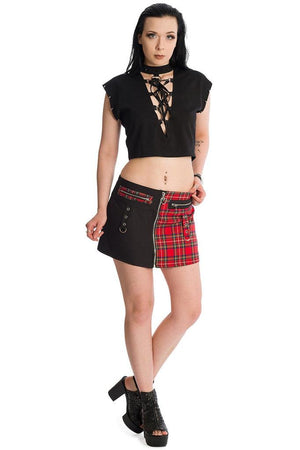 Krampus Skirt-Banned-Dark Fashion Clothing