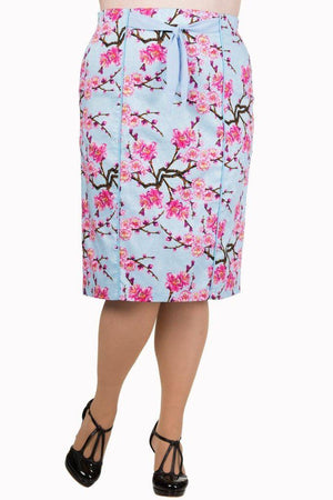 Last Dance Pencil Skirt-Banned-Dark Fashion Clothing