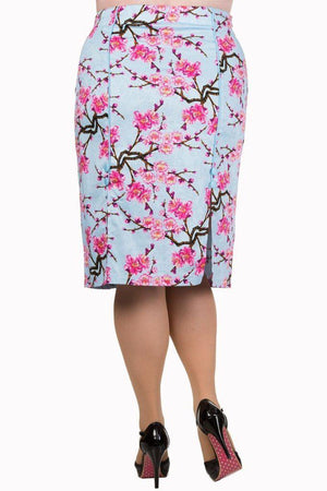 Last Dance Pencil Skirt-Banned-Dark Fashion Clothing
