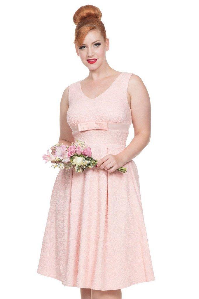 Lauren Peach Bridal Dress-Voodoo Vixen-Dark Fashion Clothing