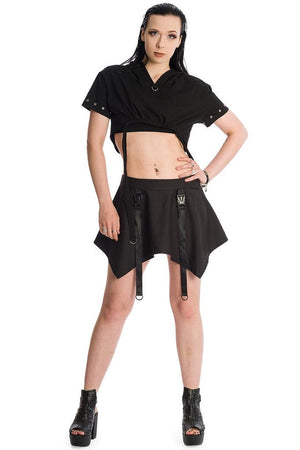 Lexon Skirt-Banned-Dark Fashion Clothing