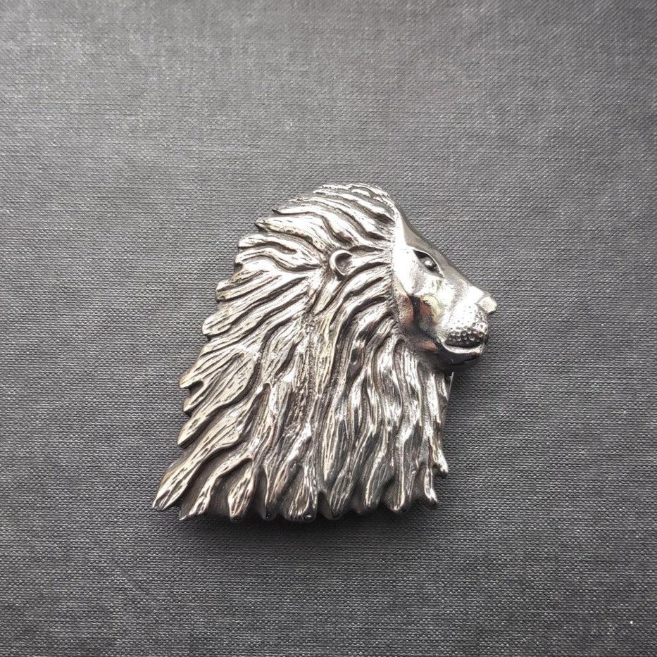 Lion Belt Buckle - Steel - 0031-Badboy-Dark Fashion Clothing