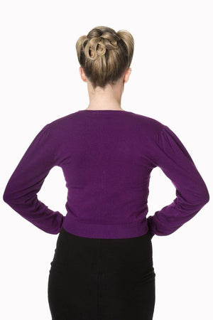 Little Luxury Cropped Cardigan-Banned-Dark Fashion Clothing